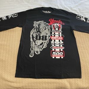 Unruly Boys long sleeve black graphic t shirt